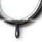 Silent Black Coated Curtain Metal Rod Ring Fixed Eyelet Inside Diameter 35mm - 4 Colors