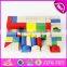 Colorful 80 pieces kids wooden toy connecting building blocks best sale children wooden intelligence building blocks W13A137