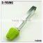 14045 5 inch mini Kitchen Food Tongs Silicone Stainless Steel ice Tongs