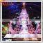 Latest design hot sale giant artificial led christmas tree ornament decoration colorful lighting tree outdoor