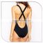 latest fashion Black deep v brazilian bikini swimwear 2016