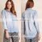 hot sale women light blue denim chambray shirt lowest price