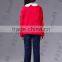 Children's sweater for girls high quality casual red cardigan in stock