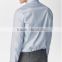 Fashion shirt Casual plaid patchwork Long-sleeve White.Navy Men`s.Famous brand 2017 Spring