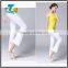 White Soft Elastic Yoga Trousers