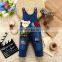 2015 Hot Sale Baby Jeans Children Denim Overalls Kids Carton Bear Fashion Jeans