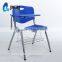 LS-4024AB new model cheap stackable plastic chair with writing pad modern tablet training school office chair for sale