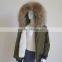Myfur Wholesale html Satin Bomber Jacket Woman Reversible Jacket with Fur Lining and Hood