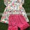 Children's Remake Outfit Pink Stars Clothing Kids Ruffle Summer Clothes Sets Boutique Clothing