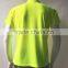 Manufacturer plain simple hi vis rib collar breathable short sleeve USA safety polo shirt