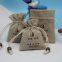 reusable drawstring gift pouch Linen Burlap Pouch