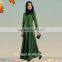 women elegance muslim dress/xgr multi color f hemp abaya kaftan dresses/ pink islamic muslim women dress