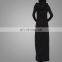 High Quality Muslim Sportwear Design Islamic Sport Dress Black Hoodie With Hood Women Sport Sweater Dress