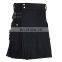 Active Men Black Utility Working Kilt