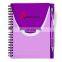 SPIRAL BOUND 70-PAGE LINED NOTEBOOK WITH BOLD PP COVER elastic strap