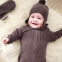 Wholesale Products Unisex Baby Winter Clothes Romper Baby Girl 3-24 Months Baby Siamese Jumpsuit with Cap