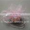 Promotional decorated sheer organza circle wrap bag