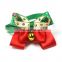 Factory direct Christmas pet bow tie dog cat collar with gold bell