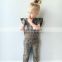 Animal Print Cheetah Leopard Pearl Sleeve Girl Jumpsuit Baby Knitted Romper Baby Bodysuit