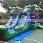 Blue Crush Bounce House Combo Water Jumping Castle Inflatable Wet Dry Bouncy Houses With Water Slide
