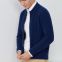 Men′s Fashion Wool Cashmere Sweater/Grey Cardigan Sweater with Flower Pattern Outwear