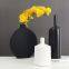 Circular Chinese Large White Black Elegant Round Vase For Hotel Office Home Showroom
