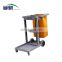 janitor Cart Cleaning Car with  Dustpan Holder