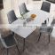 Marble Top Dining Table Chair Modern Luxury Dinning Room Furniture New Household Rectangular Restaurant Set Marble Dining Tables