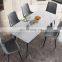 Restaurant Tables Metal Modern Luxury Dinning Rectangular Marble Dining Chair Furniture Sets Restaurant Tables For Restaurant