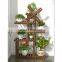 K&B wholesale home decor modern popular cheap solid wood flower pots rack corner stand