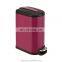 10L 40L household garbage bin stainless steel pedal recycle bin powder coating dark red soft close foot trash can