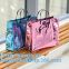 Female Holographic Transparent Handbags Beach bag Laser Clear PVC Tote Shopping Bag tote shopping bags for ladies