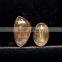 Natural Rutile Cabochon Gemstone / Golden Rutile Stone / rutilated quartz