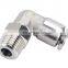 Factory direct supply SS 304 material  1/4 NPT insert 10 MM pipe PC straight pneumatic quick air hose fitting