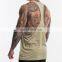 Cotton Men Slim Fit Gym Sleeveless Tank Top with high quality