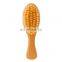 Private label Eco-Friendly wooden baby hair brush soft boar bristle comb