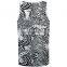 Cheap price factory sale polyester plain blank men's ribbed fitness tank top