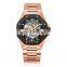 Luxury Reloj Hombre 10ATM Waterproof automatic watches Stainless Steel Band Business Men Mechanical Skeleton Watch