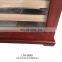 Wholesale Premium Classical Custom wood Red black Cigar Humidor display Box holder Acrylic cigar Humidor