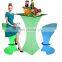 party lounge furniture /Led PE Light Up Chair for Restaurant Discotheque Pub Used Glowing Bar Table