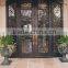 WHG14038 modern wrought iron double door for villa long lifespan