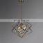 Pendant Lamps Copper Post-modern Minimalist Box Creative Dining Room And Study Bedroom Bar Luxury Port Style Crystal Chandelier