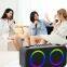 Dual-Mikrofon-Karokee-Bluetooth-Lautsprecher, Basslautsprecher, Boombox mit RGB-Licht