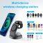 New Gadget 3 In 1 15W Fast Wireless Charger 3In 1 15W Wireless Charging Charger For Iphone 15 14