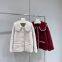 Pure Wool Short Jacket with Peter Pan Collar, Chic and Elegant Women's Top for Autumn/Winter New Arrival