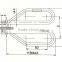 Scissors-type tubular heating element for electric kettle