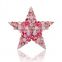 Wholesale Pink Rhinestone Star Brooch