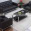 Modern Design Black Synthetic Leather Sectional Office Sofa Singapore(SZ-SF01)