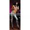 Sexy Women Shiny Solid Colors Wet Look Leather Metallic Low Waist Tights Pants Leggings
