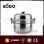double layer deep steel lid Stainless Steel Food steamer